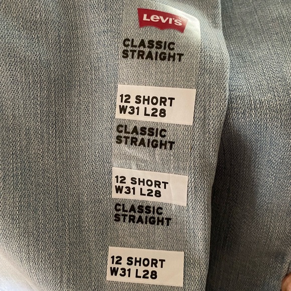 NWT Levi’s 90s Classic Straight Fit Jeans Slate Wash Size 12 Short / W31, L28 - Picture 9 of 9